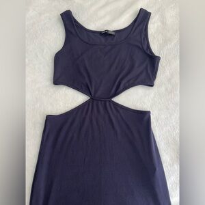 SHEIN Dark blue Cutout Dress